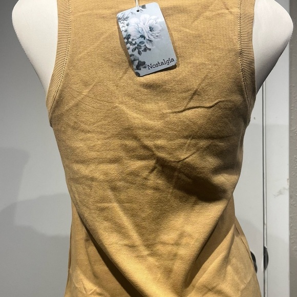 Nostalgia Yellow Tank Top with Modern Appeal - Picture 9 of 13
